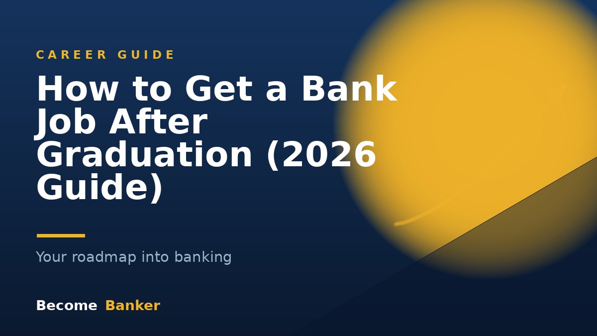 How to Get a Bank Job After Graduation (2026 Guide)